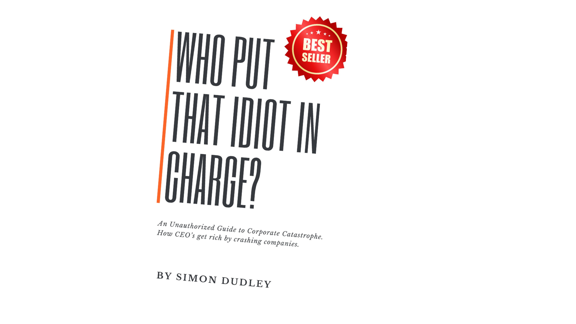 Who Put That Idiot in Charge? book cover, by Simon Dudley
